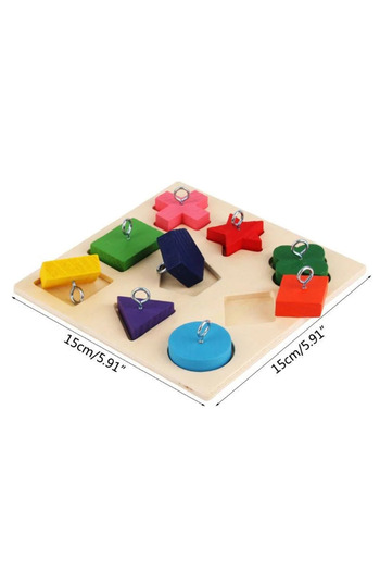 Choice Parrot Educational Toys Parrot Interactive Training Toys Wooden Block Birds Puzzle Toy Bird Supplies