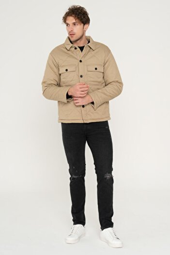 Jack & Jones Μπουφάν που κλείνει με κουμπιά ανθεκτικό στον αέρα - Baxter