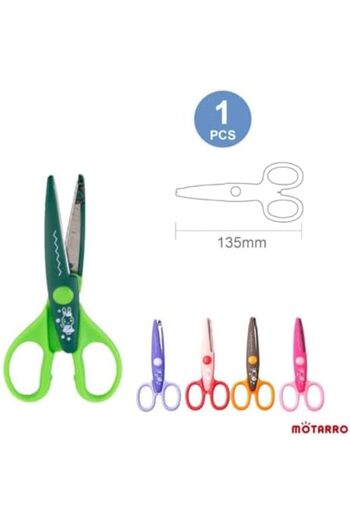 MOTARRO Kids Safety Scissors with Protective Cover Child-Friendly Paper Cutting Scissors for Arts & Crafts