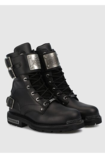 Harley Davidson Ricketson Black Erke Δερμάτινες Μπότες 025M100560