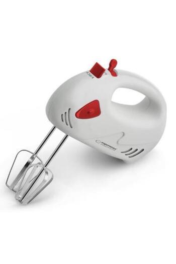 ESPERANZA Mixer de mana Esperanza EKM007R MUFFIN, 125W (Alb-Rosu)