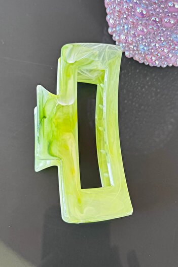 TAKIŞTIR Light Green Color Marble Patterned Bone Latch Buckle