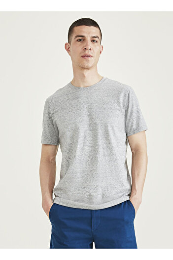 Dockers Yuvarlak Yaka Gri Tişört