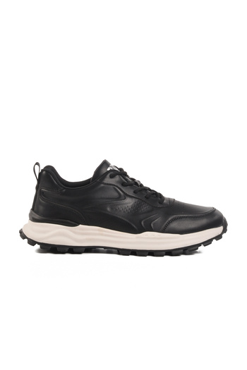 Bulldozer Black Memory Foam Genuine Leather Men's Sports Shoes 250427   M