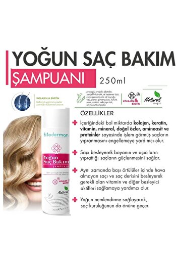 Fitoderman Intensive Hair Care Shampoo - Supporting Anti-Spill