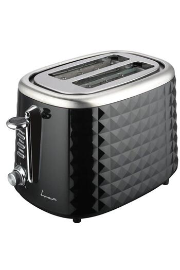 FRAM Fram FTP-850BK Toaster, 850 W, 2 Slices, 7 Browning Levels (Black)
