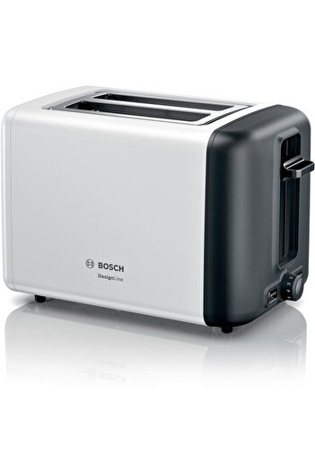 Bosch Bosch DesignLine TAT3P421 Toaster, 2 slices, 970W, White/Grey