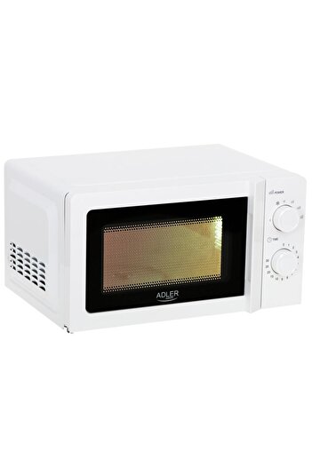adler Cuptor cu microunde Adler AD 6205, 700 W, 20 l, 5 trepte de putere, Tava 24 cm (Alb)