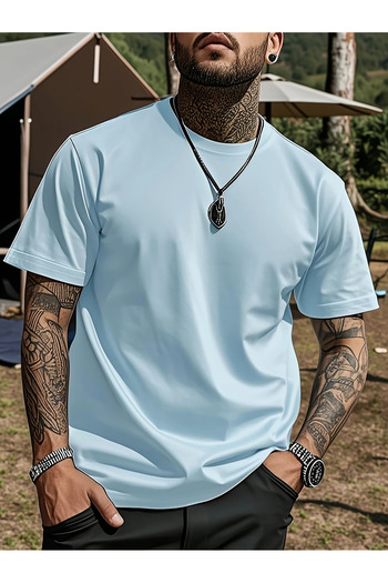 bellanova Casual βαμβακερό μπλουζάκι, 100% στρογγυλό λαιμό κοντομάνικο μπλουζάκι, μονόχρωμο