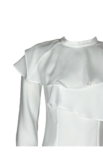 KAMEYA Layered Ecru Blouse