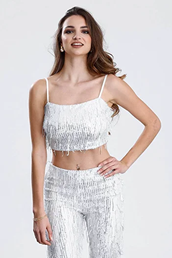 Sense Lined Gülsüm Evening Dress Bustier |   Silver