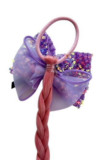 TAKIŞTIR Pink Color Rabbit Figured Hair Detailed Rubber Buckle