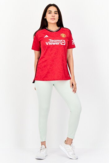 adidas Women Sportswear Fit Short Sleeves Manchester United FC Jersey, Red