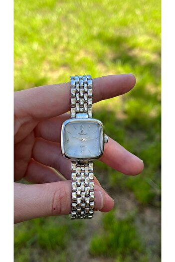 Bluemix Aksesuar Square Dial Steel Women's Wristwatch
