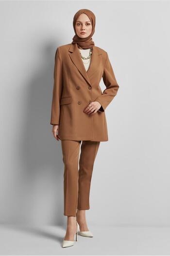 Alvina Kruvaze Collar Blazer Jacket 45436