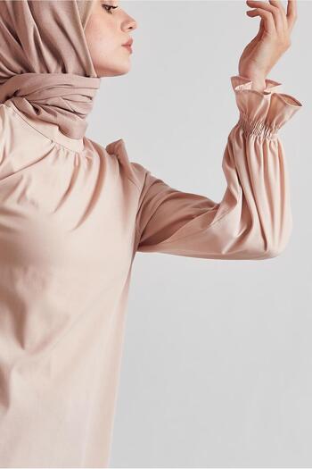 Alvina Sleeve Tip Elastic Bluz 45341