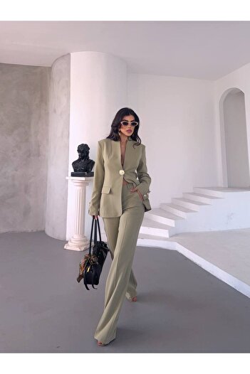 ZF BUTİK Gold Button Suit