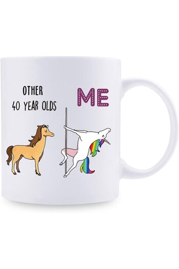 Be Care Shefine 40th Birthday Coffee Cup - Ceramic 11oz Mug