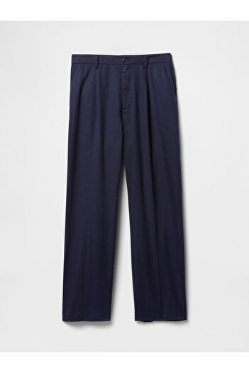 GAP Erkek Lacivert UltraSoft Pileli Pantolon
