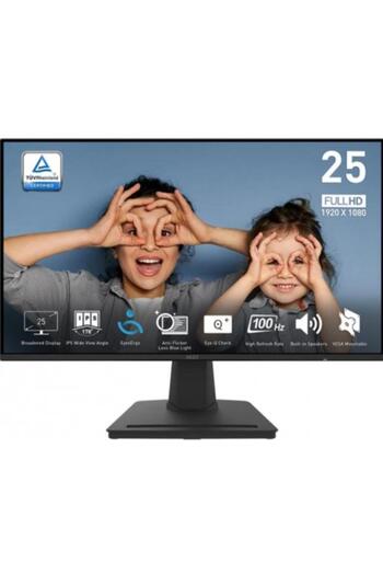 MSI Monitor IPS LED MSI 24.5" PRO MP252, Full HD (1920 x 1080), HDMI, DisplayPort, Boxe, 100 Hz, 1 ms