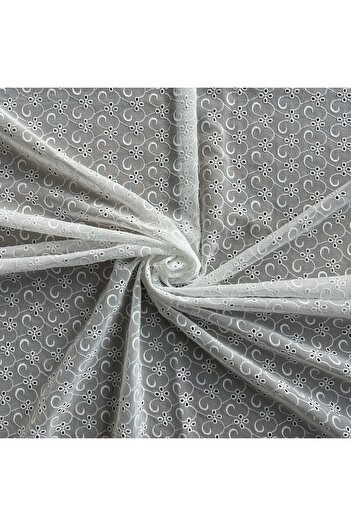 Doray Kumaş Floral Pattern Chiffon Fabric / Brode Embroidery Embroidered / Dry 2009