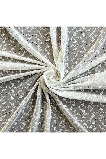 Doray Kumaş Floral Patterned Chiffon / Brode Fabric 2011