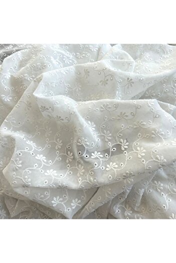 Doray Kumaş Floral Patterned Chiffon / Brode Fabric 2011