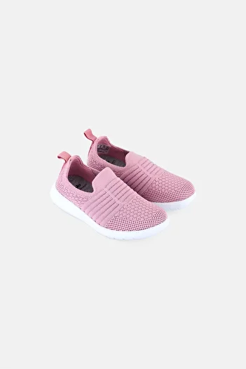 CLARKS Toddlers Girl Ezra Walk Slip On Casual Shoes, Light Pink/White
