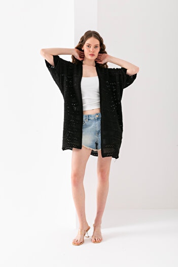 Wega Moda Lofta Knitted - Cotton Pareo, Beach Cardigan, Kimono and Bikini Top