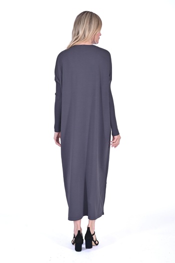 Invee Invee 5747 Anthracite Knitwear Dress