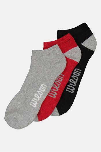 Wilson Men 3 Pairs No Show Active Socks, Multicolor