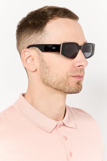 Gant Men GA0000105A53 Rectangle Sunglass, Black