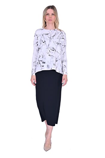 Invee Invee 5879 Knitwear Tunic - Black Dyed