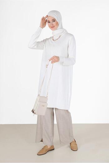 Alvina Patterned Knitwear Tunic - Self 42007