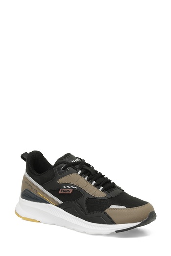 Kinetix Santos Pu 4Pr Black Men's Sneakers