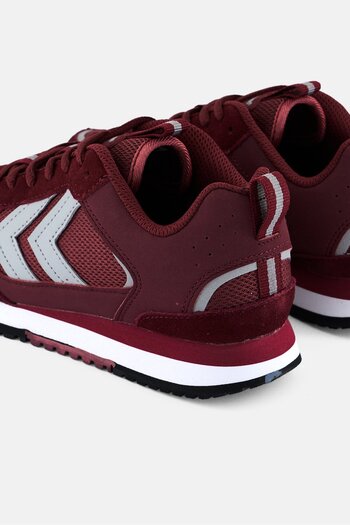 hummel Kids Boy Fallon Lace Up Sports Shoes, Maroon