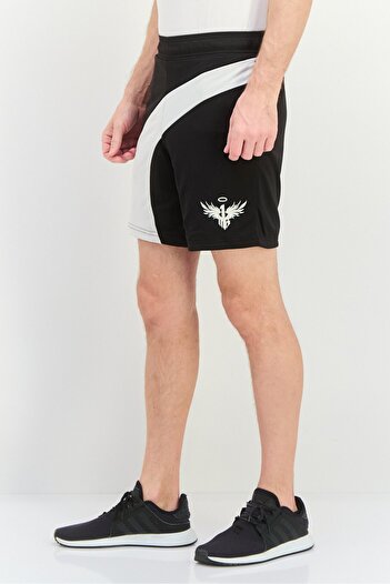 Puma Men Sportswear Fit Training Shorts, Black/White