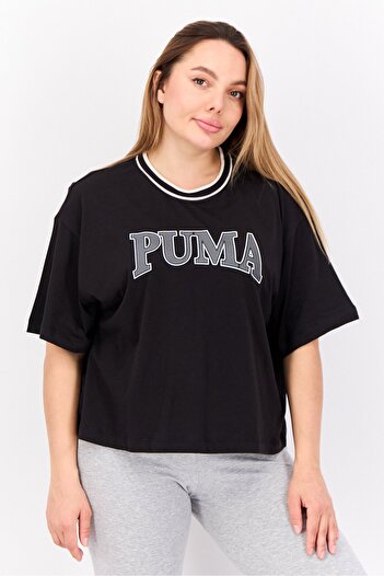 Puma Women Relaxed Fit Short Sleeves Training Top, Black