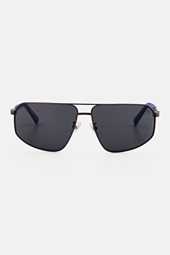 Timberland Men TB9341H07D64 Rectangle Sunglasses, Shiny Black