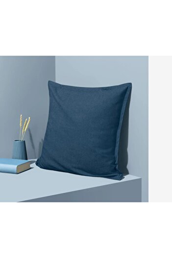 Tchibo Throw Pillow Cover 50 x 50 cm, Blue Denim