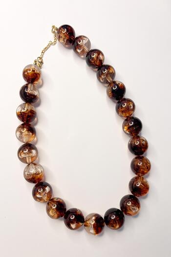 New Obsessions Women's Necklace with Big Beads - 20mm Beads