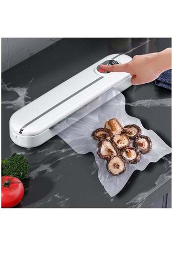 COOYA Automatic vacuum sealer, small and practical, convenient and fast, suitable for food storage, white
