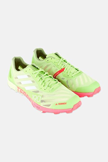 adidas Men Terrex Speed Pro Lace Up Running Shoes, Lime Green