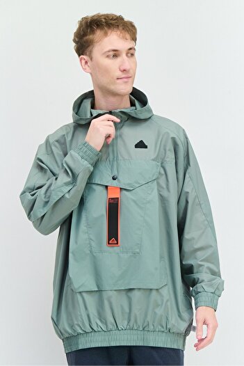 adidas Men Sportswear Fit Long Sleeve Outdoor Jacket, Sage Green