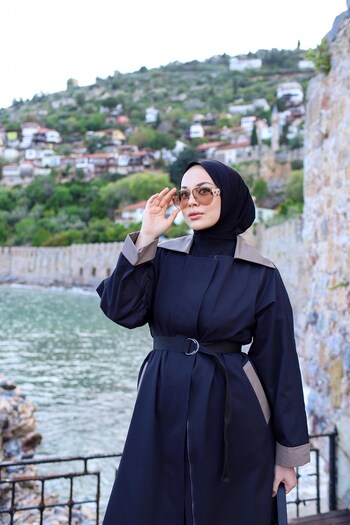 QANU Special Trench Coat Black-Mink