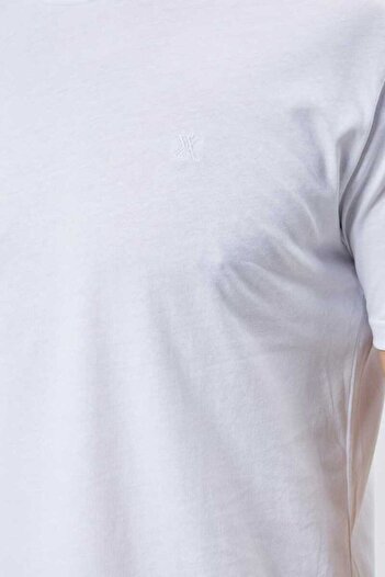 DOSXX Safe 1.kalite %100 Penye Pamuk Erkek Tişört Classic Fit 0 Yaka Kısa Kol T-shirt