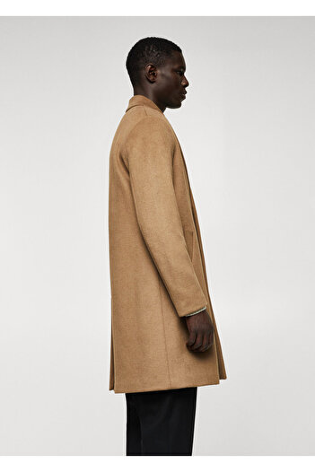 MANGO Man Ανδρικό παλτό για ενήλικες Dark Camel47040001