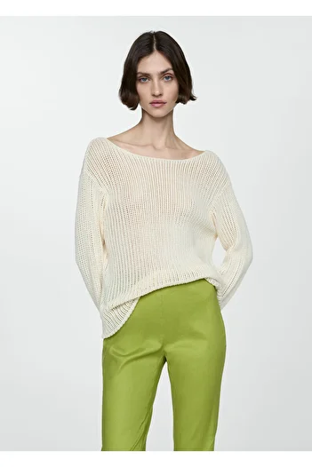 MANGO Woman Women's Green Pants 67037125