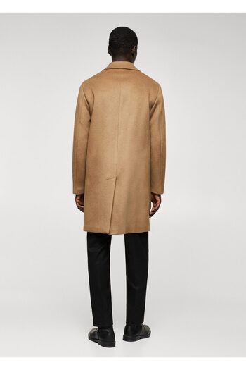 MANGO Man Ανδρικό παλτό για ενήλικες Dark Camel47040001
