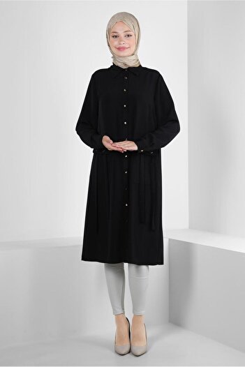 Alvina Lace Up Buttoned Tunic - 43859